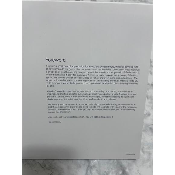 The Art Of Guild Wars 2 Hardcover Book SIGNED 128 PGS English Art 2007-2009 Blk - Picture 16 of 16